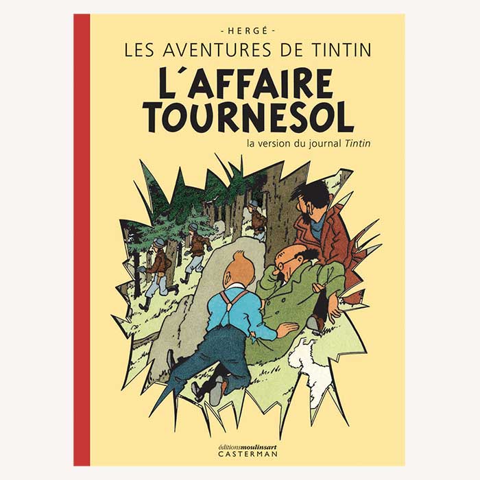 "L'Affaire Tournesol", la version du journal "Tintin"